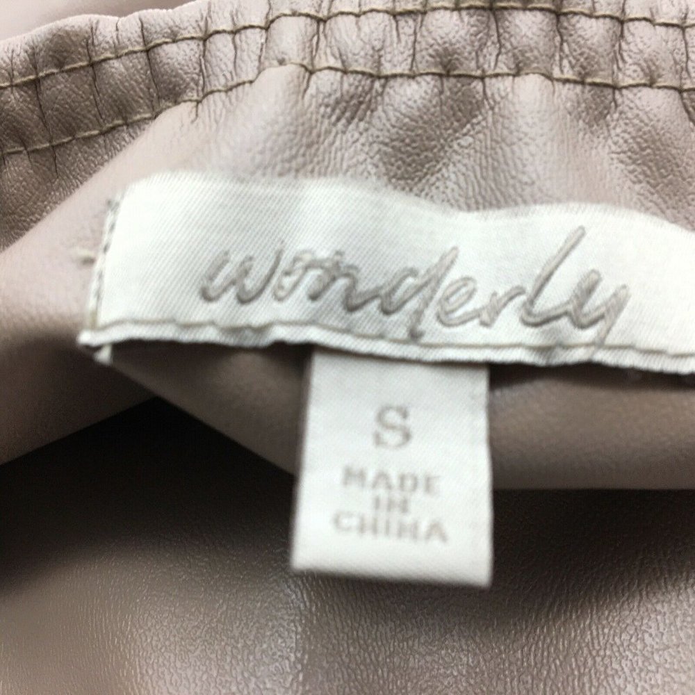 Wonderly Faux Leather  11 inch  Rise Legging SZ SM - Picture 5 of 7